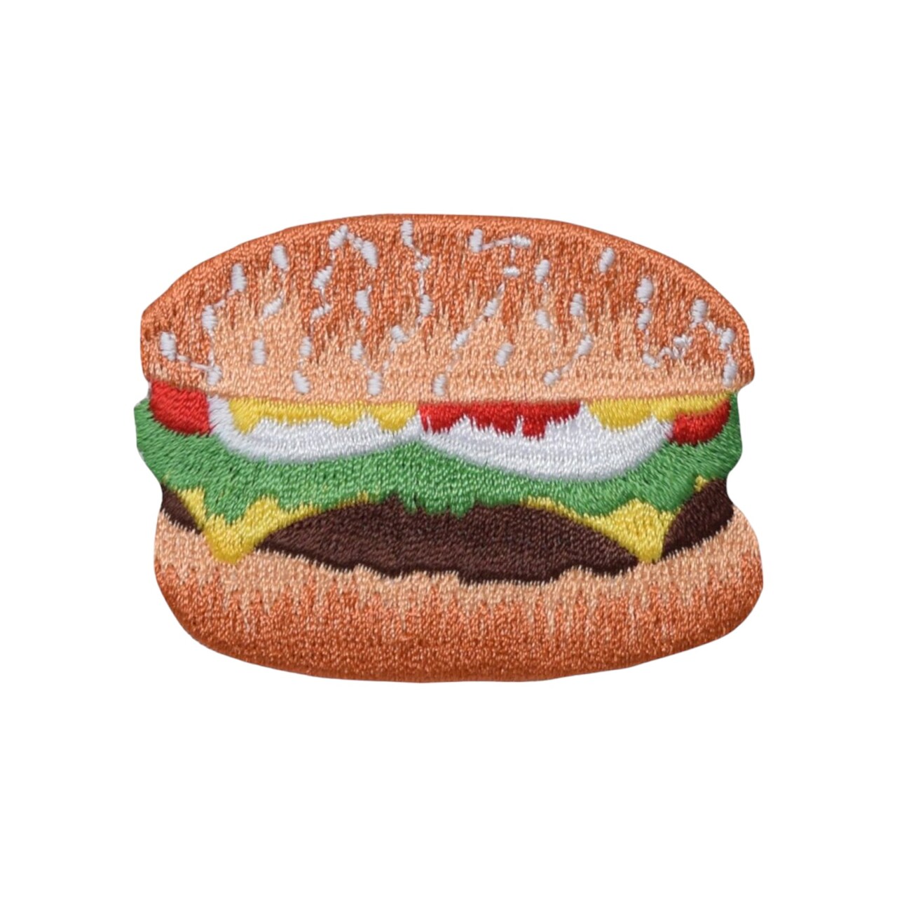 Hamburger - Cheeseburger, Food, Snacks, Picnic, Embroidered, Iron on Patch